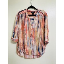 Nine West Jeans Women's Abstract Colored Tunic, Size S