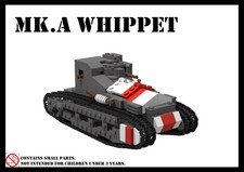 Great War World War I British Medium Mark A Whippet Ww1 Moc Custom