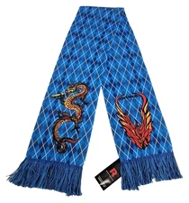 ORWA 2023 Phoenix Chinese Dragon Eating Sub Sandwich Blue Argyle Ruffneck Scarf