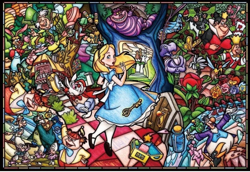 Пазл Disney Tenyo 1000 шт. история Алисы в стране чудес Япония (DP-1000-027) - Изображение 2 из 4