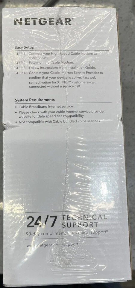 Netgear CM500 Black High Speed Portable Dual Band DOCSIS 3.0 Cable Modem NEW - Image 4 of 4