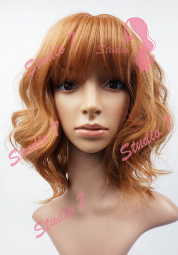 W102 Ginger Mix Shoulder Length Wavy Ladies Wig Natural Look - studio7-uk  - Picture 1 of 5