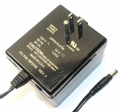 Genuine ITC UPFN15-01M Medical Power Source AC Adapter Output DC 15V 1.01A