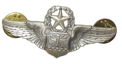 Original Vietnam USAF Air Force Master Navigator STERLING 2" Wings Pin ...