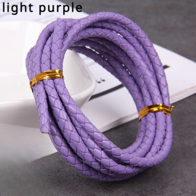 4mm DIY Woven Faux Leather Cord Braid Rope Material for Bracelet Jewelry  Making