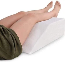 Abco Tech Wedge Elevating Leg Rest Pillow With Memory Foam Top - For Leg Pain