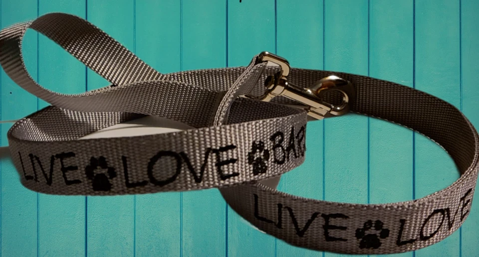 CORREA PERRO 4' PERSONALIZADA Hecha a mano bordada-Diseña tu propio mensaje/diciendo x3 Foto 3 de 4