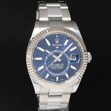 2022 NEW PAPERS Rolex Sky-Dweller Stainless White Gold Blue 326934 42mm Watch 3
