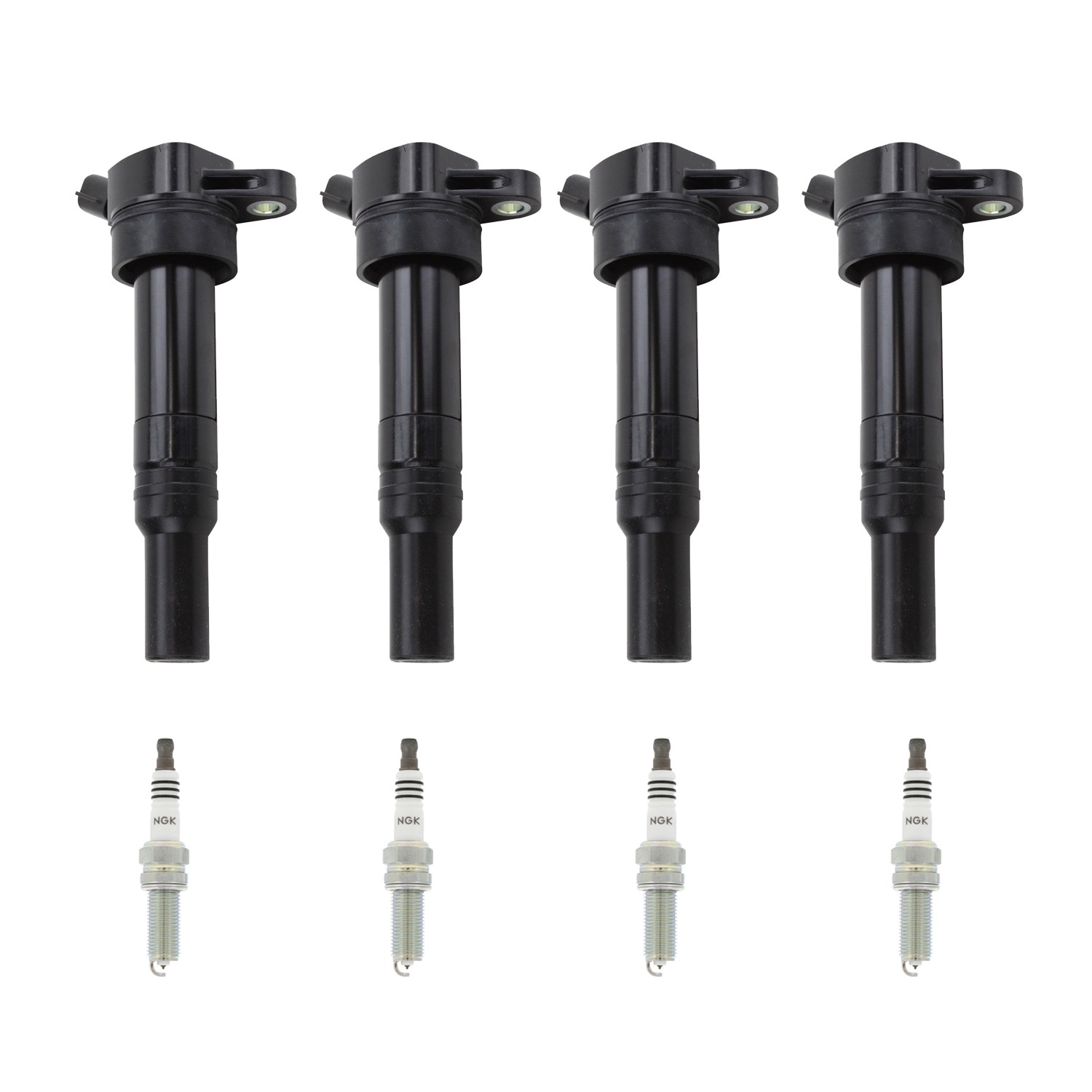 Denso 4 Ignition Coil 4 NGK Iridium IX Spark Plugs Kit For Elantra 1.8 L4 VIN E