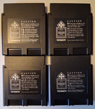 NES 4 Game Tengen Lot Gauntlet, Pac Man, RBI Baseball 1 and 2, All Tested!