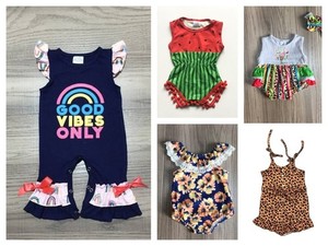 NEW Boutique Baby Girls Romper & Lot Size 12-18 M Wholesale Watermelon Sunflower