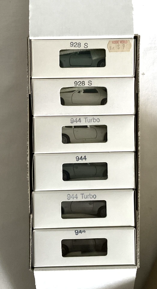 Lot Six Boxed Vintage NZG 1/43 Scale Diecast Porsche 928 & 944 Brand New-MNM! - Image 3 of 4