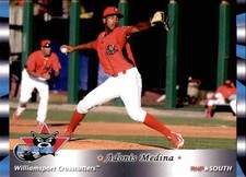 2016 NY-Penn League All-Star Game South 21 Adonis Medina Dominican Republic Card