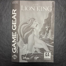 The Lion King (Complete in Box) - Sega Game Gear - Disney Interactive - Acceptab