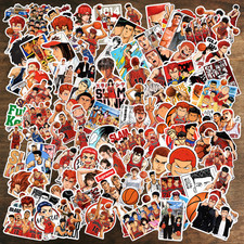 100 Pcs Slam Dunk Anime Stickers Waterproof Vinyl Retro Manga Art