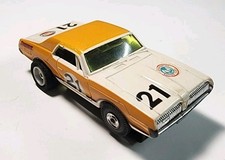 Vintage Aurora Thunderjet Wild One 21 Mercury Cougar HO Slot Car T-Jet Chassis