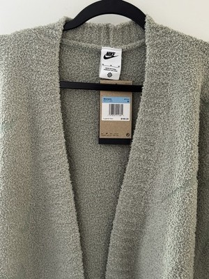 Nike Womens Size M Oversized Phoenix Cozy Knit Bouclé Cardigan