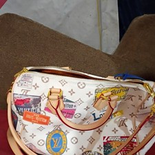 Louis Vuitton White Multicolor In Women's Bags & Handbags for sale