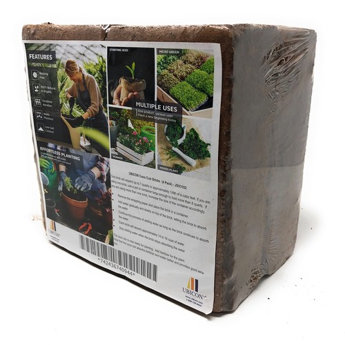 Easy Use Coco Coir Organic Top Soil for Indoor/Outdoor Plants; 4 Bricks Expan...