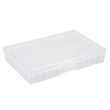 Transparent Plastic Rectangle Storage Box Case Holder for AA Batteries
