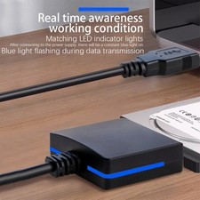 Two Port USB A USB C SATAs Converters for 2.5inch SSDs HDD Plugs and Play