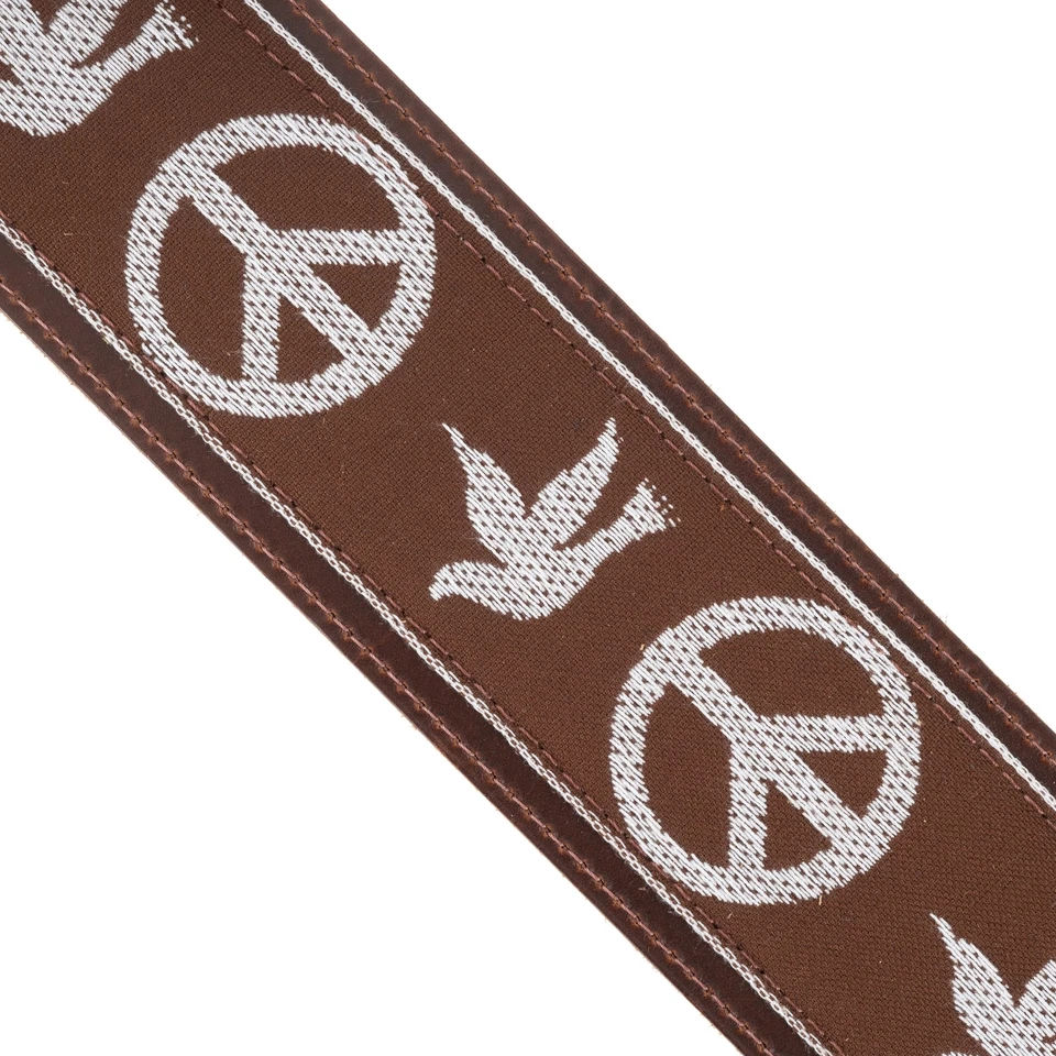 Correa de Guitarra Souldier Torpedo 2.5" - "Young" Peace Dove Marrón y Blanco Foto 2 de 4