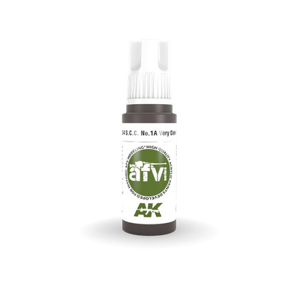 AK-11384 AK Interactive 3G S.C.C. No.1A Very Dark Brown (3 Pack)