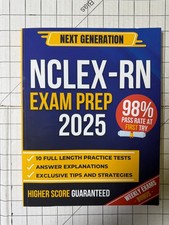 Next Generation NCLEX-RN Exam Prep 2025 Practice Tests Nursing Study Guide