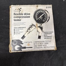 Sears Flexible Drive Engine Compression Tester Kit 28-2171 New Old Stock Sears Flexible Drive Engine Compression Tester Kit 28-2171 New Old Stock