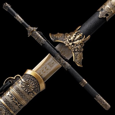 Battle Ready 剑 JIan Chinese WuSHU Sword Dao High Manganese Steel Blade Sharp