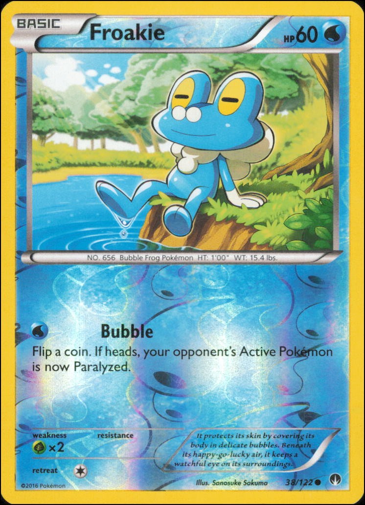 Pokemon - Froakie #38/122 - XY - BREAKpoint Reverse Holo