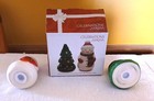 SNOWMAN & CHRISTMAS TREE SALT & PEPPER SET BY MIKASA /CELEBRATIONS-BRAND NEW — photo 2