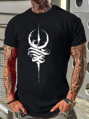 Men'S Stylish Casual Round Neck T-Shirt, Top for Summer Men'S Clothing