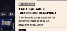 Tactical MK 3 (Defensive) BLUEPRINT