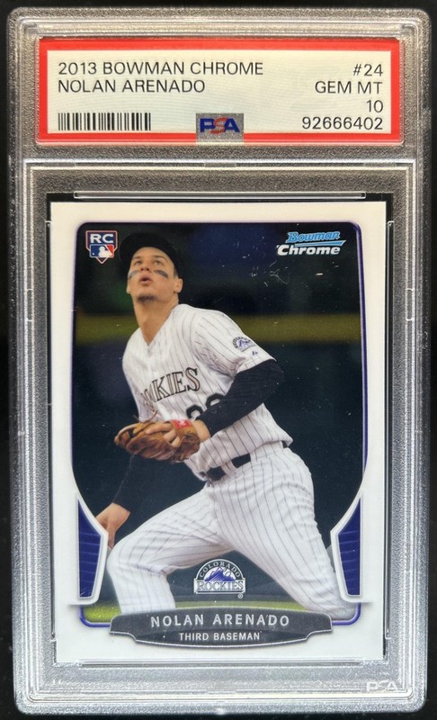 2013 Bowman Chrome Nolan Arenado Rookie RC #24 Rockies PSA 10 GEM MINT