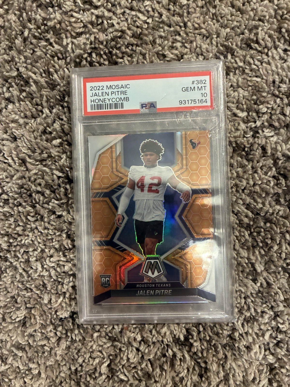 Jalen Pitre Panini Mosaic #382 Honeycomb