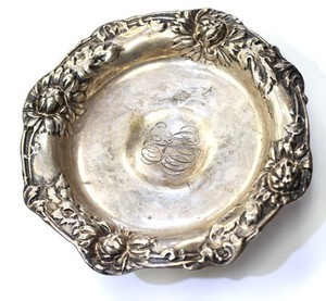 1898 Antique 925 sterling silver Nut Candy Bonbon bowl Dish Vintage 220.7g rare
