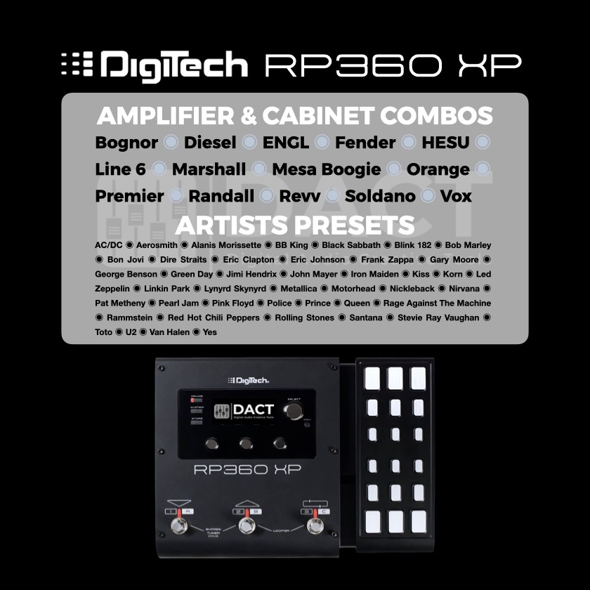 Digitech RP360XP Guitar Multi-FX Presets Library (Instant Delivery