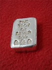 No Date FIVE TROY Oz 0.999 FINE SILVER INGOT            #MF-1616