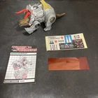 G1 Transformers Dinobot Slag Figure w/Booklet, Decoder & Stickers. No Weapons