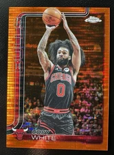 2025-26 Topps Chrome Basketball - Coby White Orange Pulsar /25