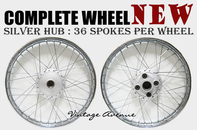 *NEW* HONDA CB100 FRONT18'' + REAR18'' WHEEL RIM + HUB +SPOKE [F9S+R7S]