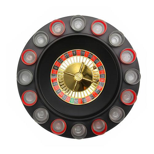 Casino Party Glasses Game Spin & Shot Roulette Wheel Drinking Set for Adults 18+ - Picture 8 of 9