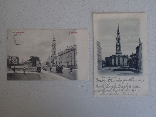 Vintage Postcard. Set of Two of The WestKirk, Greenock with stamps (66,67) - Bild 1 von 8