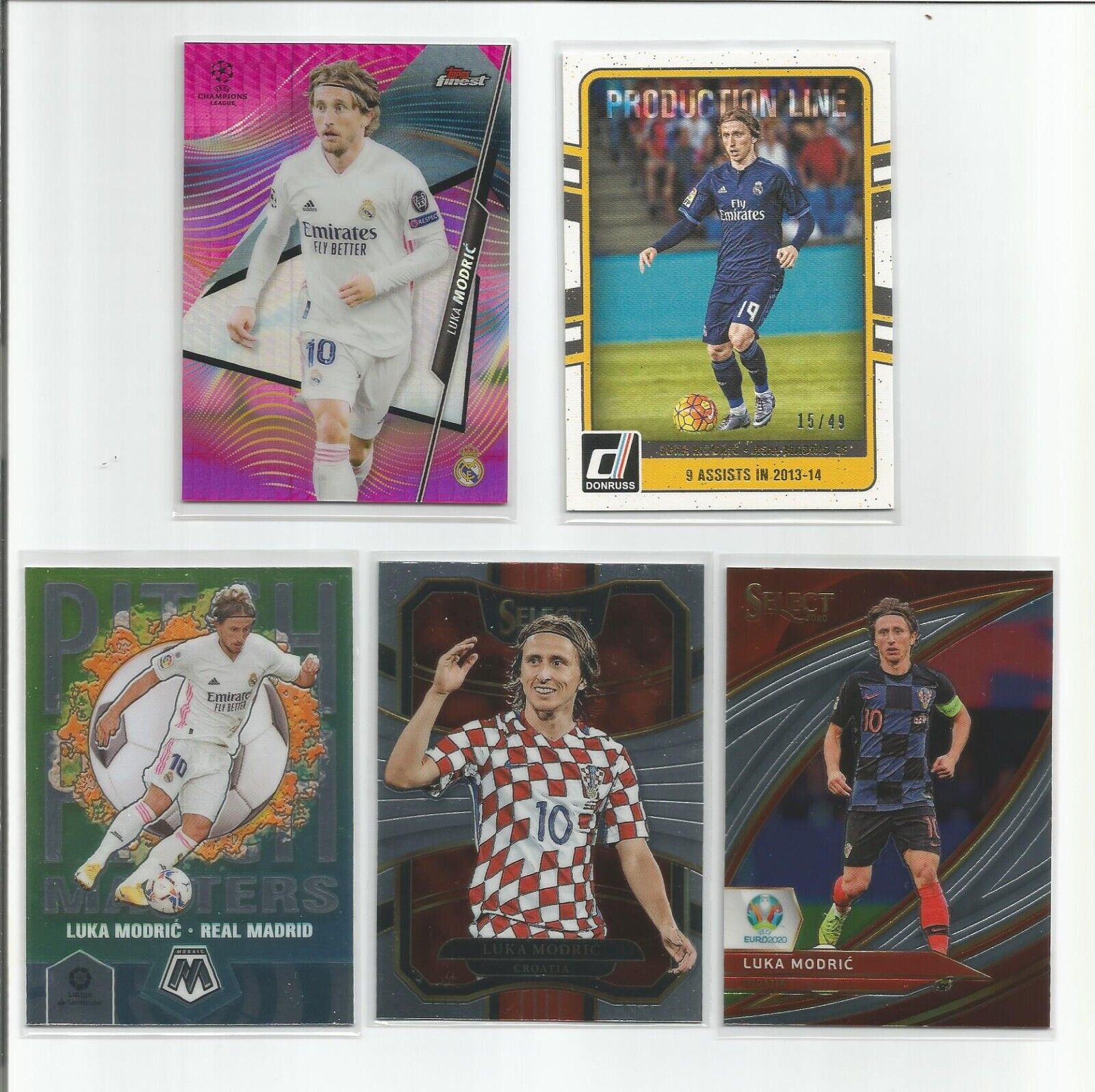 2016-17 PANINI DONRUSS Soccer LUKA MODRIC GOLD, Croatia