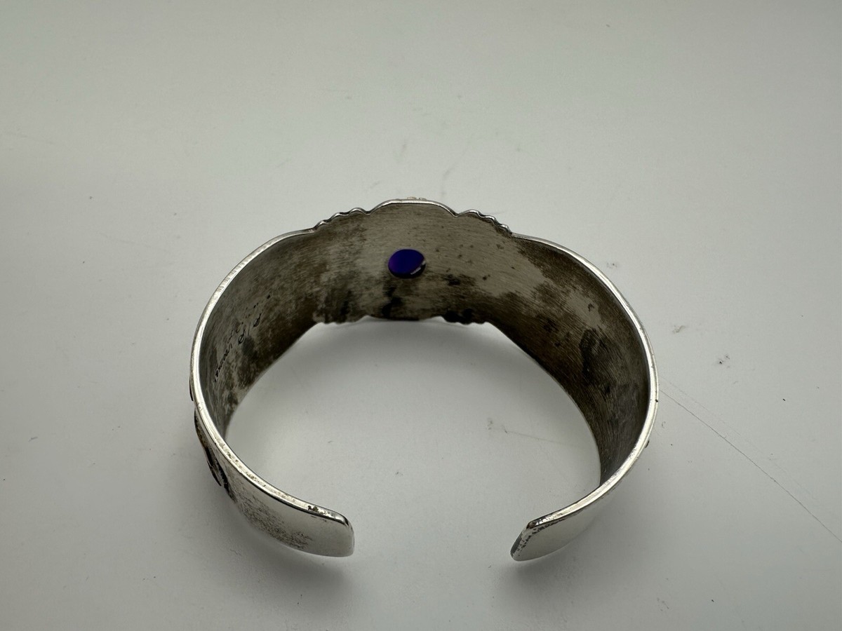 Lester James Signed Navajo Amethyst 12K Gold Filled Sterling