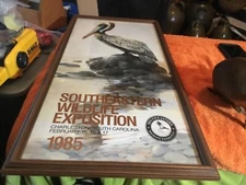 1985 Southeastern Wildlifr Framed Poster in frame