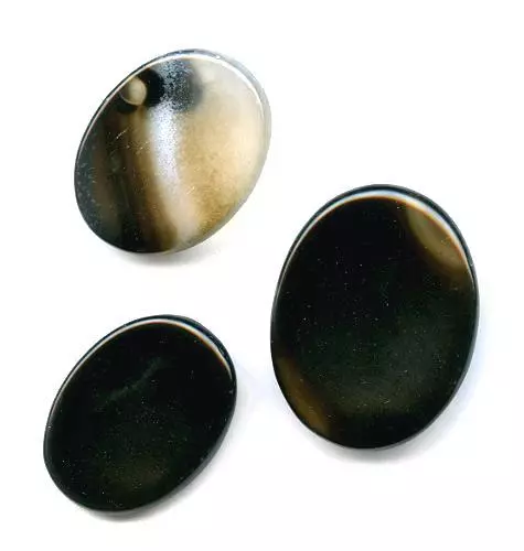 Black Onyx Worry Stone