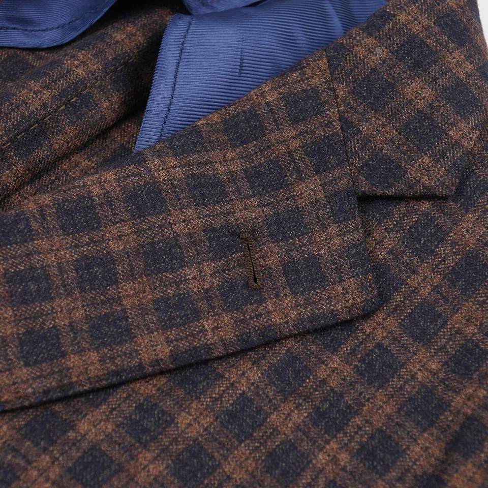 Abrigo deportivo Barba Napoli suave de lana cepillada-seda-cachemira 42R (UE 52) $1350 Foto 4 de 4