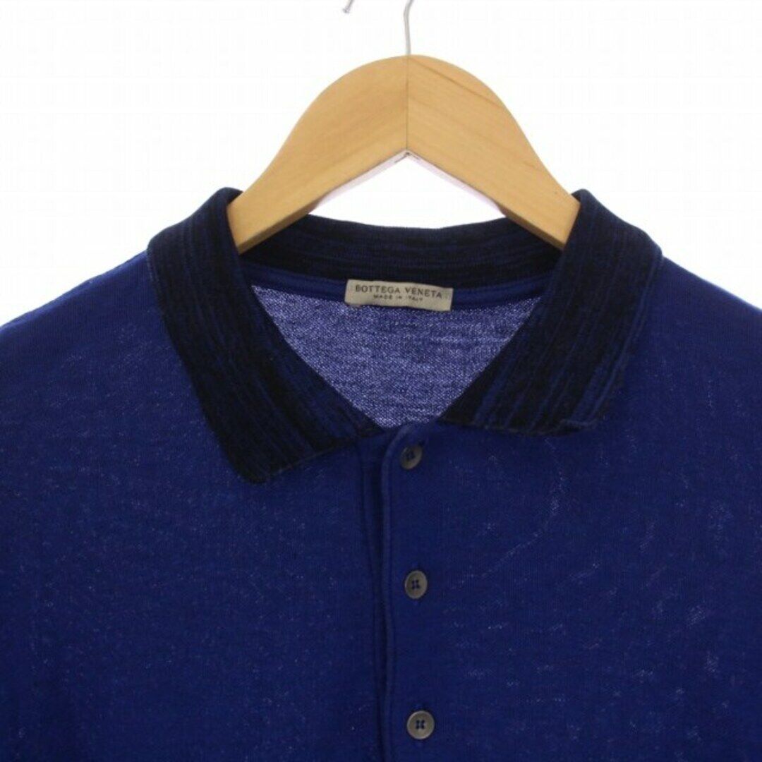 Bottega Veneta Polo Shirt Short Sleeve 52 3L Blue BM Used Bottega Veneta Polo Shirt Short Sleeve 52 3L Blue BM Used